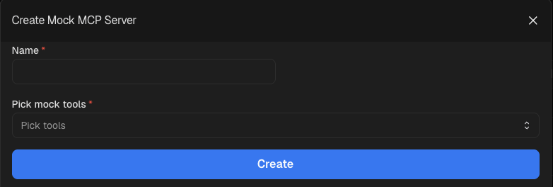 RELAI platform->AgentHub->Mock MCP Server